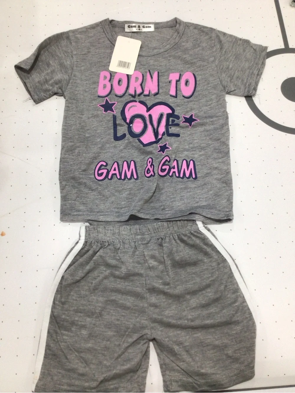 Girls' Gray and Pink 